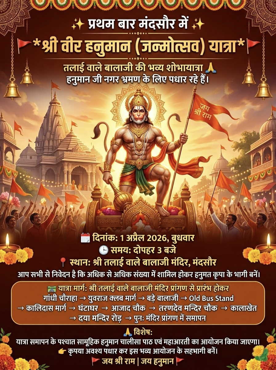 श्री वीर हनुमान (जन्मोत्सव) यात्रा